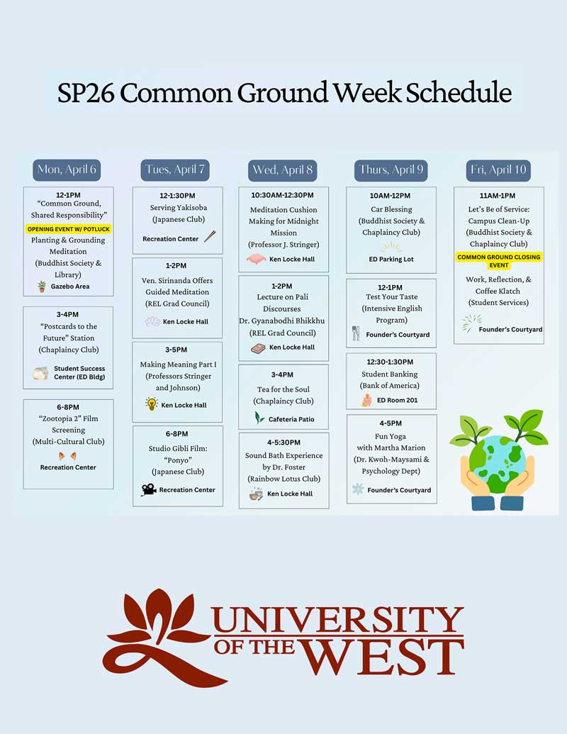 common-ground UWest Commencement with Graduation Caps